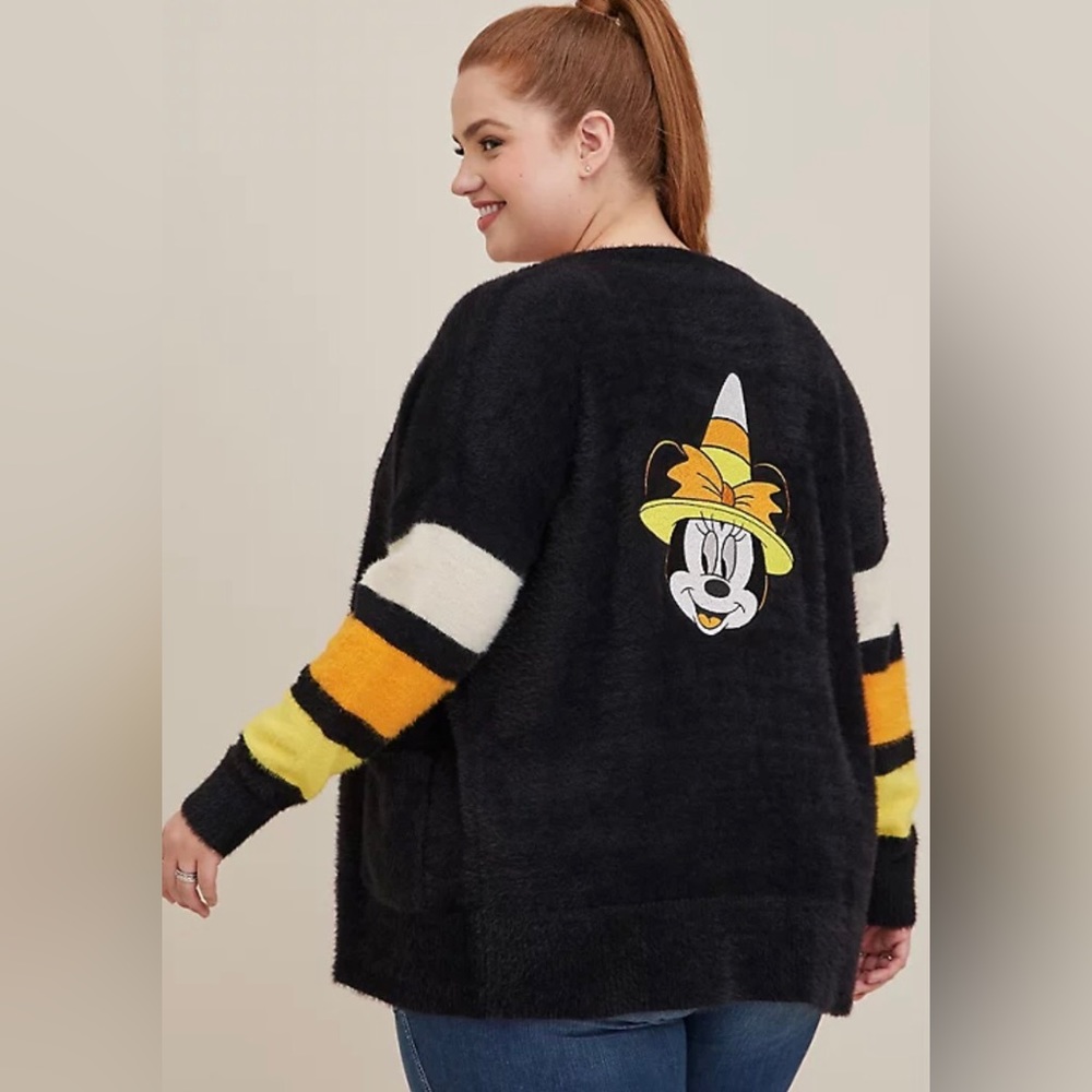 nwt TORRID Mickey Mouse Halloween Sweater Cardigan Disney plus 2, 2x